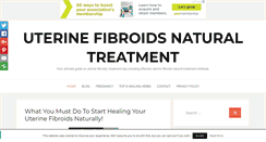 Desktop Screenshot of fibroidnaturaltreatment.com