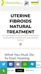 Mobile Screenshot of fibroidnaturaltreatment.com