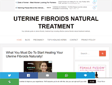 Tablet Screenshot of fibroidnaturaltreatment.com